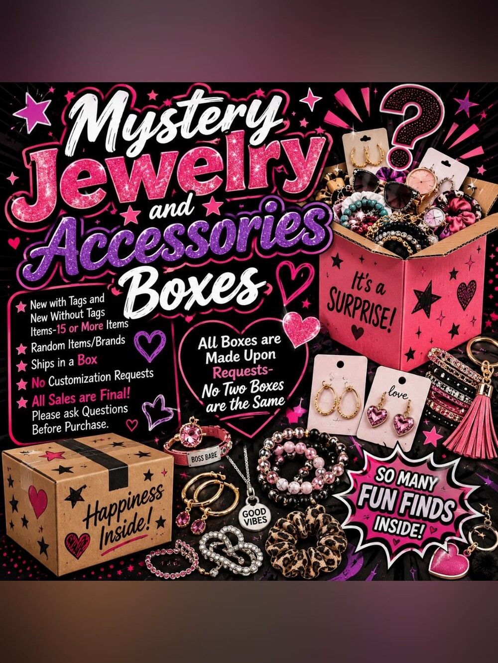 Mystery Jewelry and Accessories Box